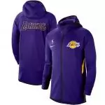 nike veste zipper hoodie nba lakers blue